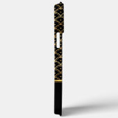 エリートエレガントアールデコ金ゴールドブラック Case-Mate iPhoneケース (裏面 / 右)