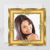 エリートキンセアニェラ15th金ゴールドパールジェムティアラ写真 招待状 (裏面)