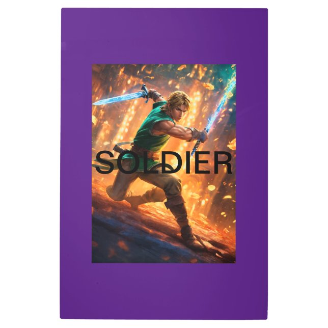 エリートギフト：メタルウォールアート – 24"x36"最高傑作 メタルプリント (正面)