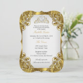 エリートゴールデンホワイトパールレースティアラバースデーパーティー 招待状 (スタンド正面)