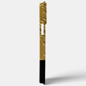 エリートダマエレガントスクフローラ蝶金ゴールドブラック Case-Mate iPhoneケース (裏面 / 右)