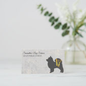 エリートドッググルーミングエレガントゴールデンシャー 名刺 (スタンド正面)