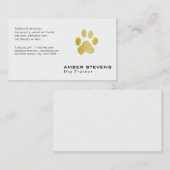 エリートドッグトレーナーゴールデンポー 名刺 (正面/裏面)