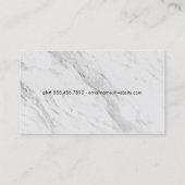 エリートパーソナルトレーナー大理石プリント 名刺 (裏面)