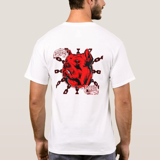 エリートピットブルチェーン Tシャツ (裏面)