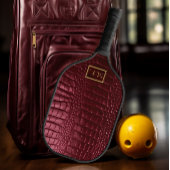 エリートブルゴーニュフェイクワニモノグラムのル ピックルボールラケット