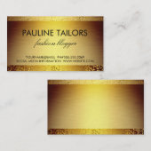 エリートラックスゴールデン/金ゴールド斑点 名刺 (正面/裏面)