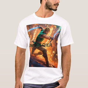 エリート兵士メンズティー:コマンドスタイル! Tシャツ
