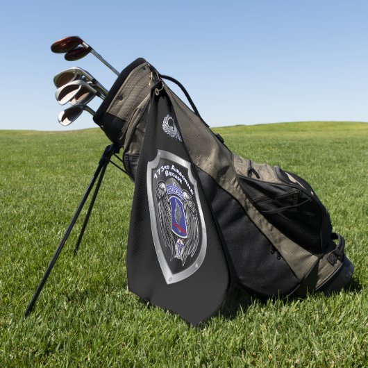 エリート第173空挺旅団の戦闘チーム ゴルフタオル (グリーン)