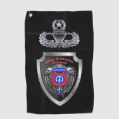 エリート第82空挺師団「オールザウェイ」 ゴルフタオル (正面)