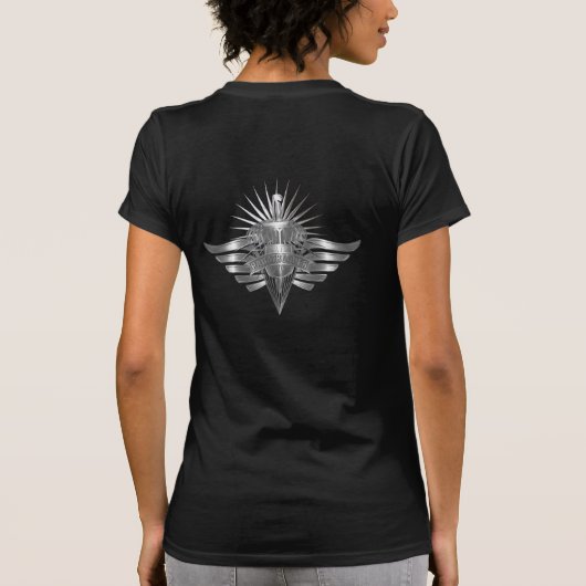 エリート落下傘兵記念デザイン Tシャツ (裏面)