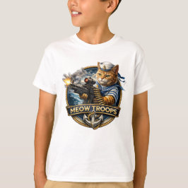 エリート部隊に所属しよう。にゃんこの部隊だ Tシャツ