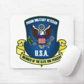 エリート1% (青い) マウスパッド (マウス)