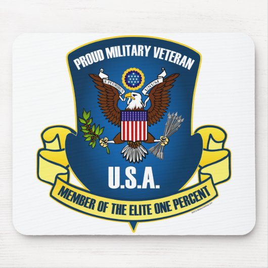 エリート1% (青い) マウスパッド (正面)