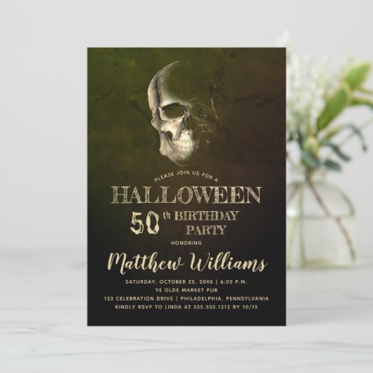 エリーナイトスカルハロウィーン50th誕生日パーティーin 招待状 (スタンド正面)