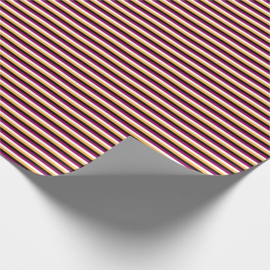 エリーナイト不気味ストライプズのハロウィーンパターン ラッピングペーパー (角)