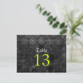 エリーハロウィン結婚のテーブル番号カード ポストカード (スタンド正面)