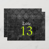 エリーハロウィン結婚のテーブル番号カード ポストカード (正面/裏面)