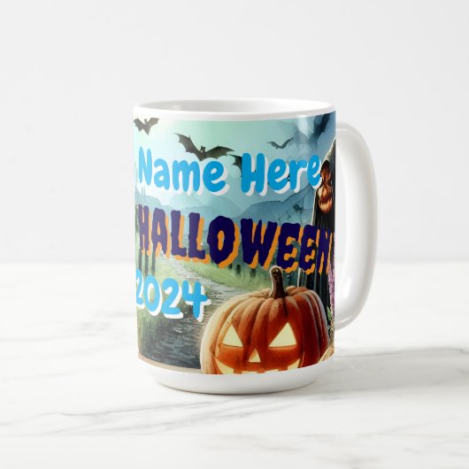 エリーハロウィーンのナイトウォーター色 コーヒーマグカップ (正面右)