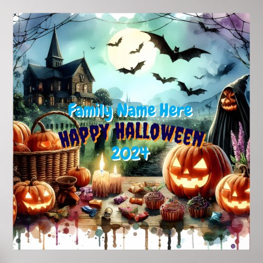 エリーハロウィーンのナイトウォーター色 ポスター (正面)