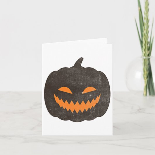 エリーハロウィーンジャックオランタンパンプキン カード (正面)