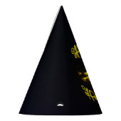 エリーファンキーハッピーハローウィン文字付きカボチャ顔 パーティーハット (左)