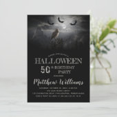 エリーフクロウこうもりナイトハロウィーン50th誕生日パーティー 招待状 (スタンド正面)