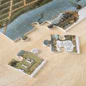 エリーペンシルバニア1870年鳥瞰的な眺めの市 ジグソーパズル (側面)