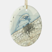 エリーペンシルバニア(1899年)のヴィンテージの地図 セラミックオーナメント (右)