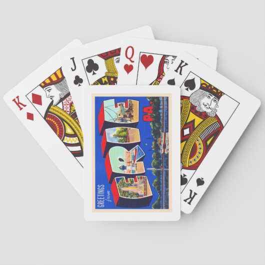 エリーペンシルバニアPAヴィンテージラージレター トランプ (裏面)