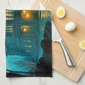 エリーマンショビクトリアンンムーンライト キッチンタオル (四つ折り)