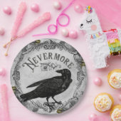 エリーレイヴンハローウィンパーティホラー ペーパープレート (パーティー)