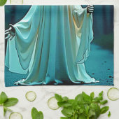 エリー不気味バルーン付き幽霊 キッチンタオル (折り畳み)