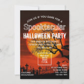 エリー墓地:ハロウィーンの不気味衣装パーティー 招待状 (正面)