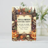 エリー夕べ招待状:パーソナライズされたハローウィンパーティ 招待状 (スタンド正面)