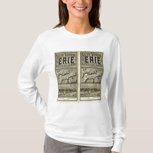 エリー湖および西部の鉄道 Tシャツ (正面)