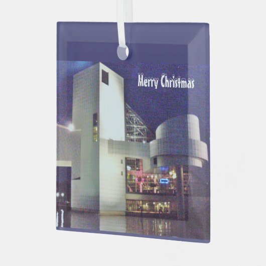 エリー湖のクリスマス ガラスオーナメント (正面左)