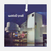 エリー湖のクリスマス ガラスオーナメント (裏面)