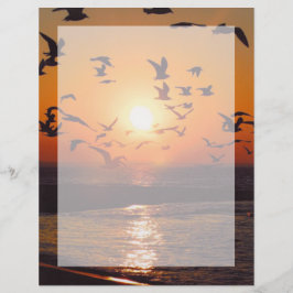 エリー湖の夕日