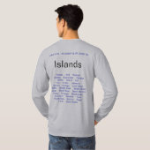 エリー湖の島Tシャツ Tシャツ (裏面フル)