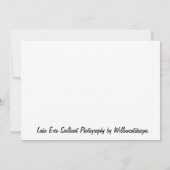 エリー湖の帆船写真ノートカード サンキューカード (裏面)