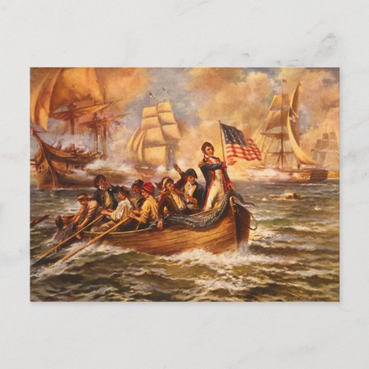 エリー湖の戦い（ペルシー・モラン） ポストカード (正面)