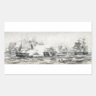 エリー湖の戦い 長方形シール