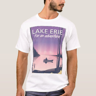エリー湖の旅行ポスター Tシャツ