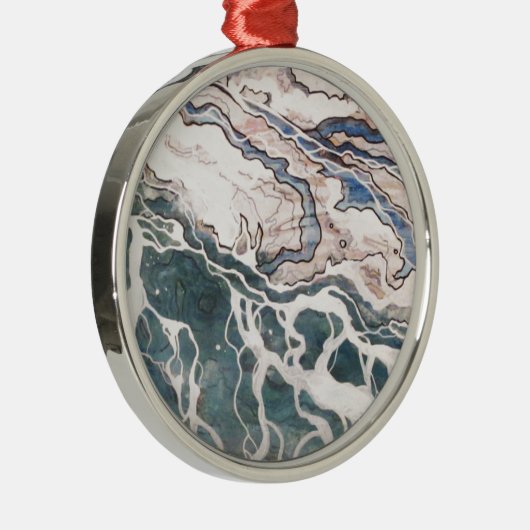エリー湖の波 メタルオーナメント (右)