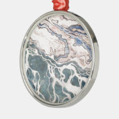 エリー湖の波 メタルオーナメント (左)