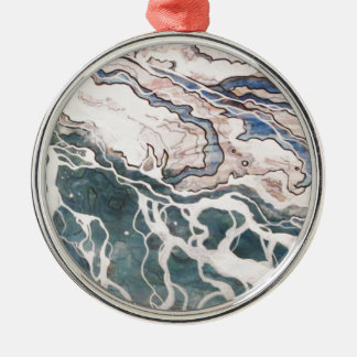 エリー湖の波 メタルオーナメント