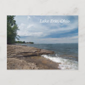 エリー湖の海岸の郵便はがき ポストカード (正面)