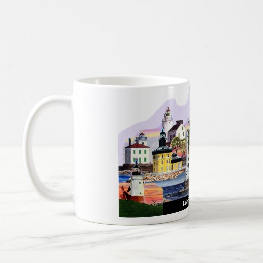 エリー湖の灯台 コーヒーマグカップ (左)