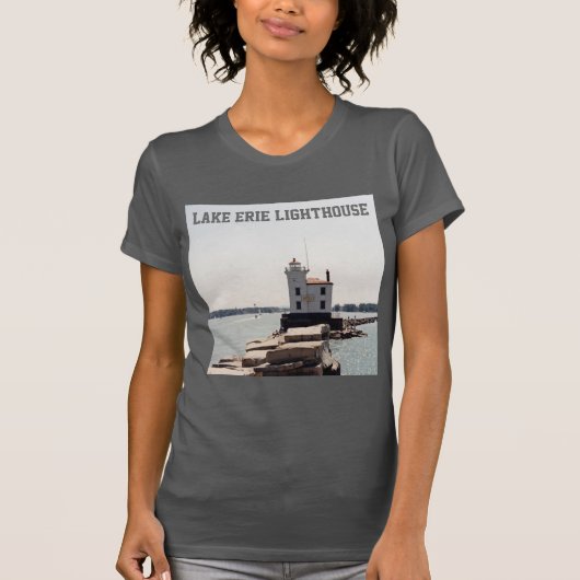 エリー湖の灯台 Tシャツ (正面)